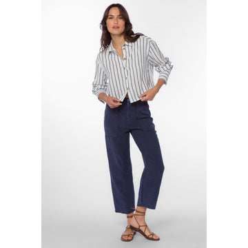 Summerlyn Navy Stripe Shirt