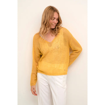 Clara Knit Pullover- Yellow