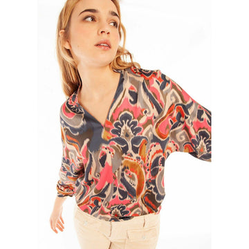 Maya Paisley Ikat Blouse