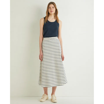 Striped Midi Skirt