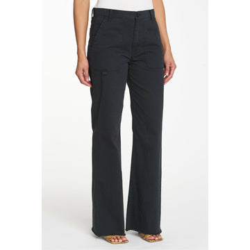 Sasha High Rise Relaxed Flare - Black